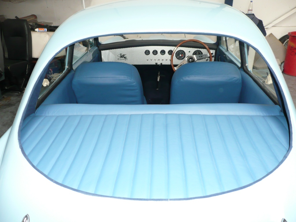 Re-trimmed parcel shelf and front seats